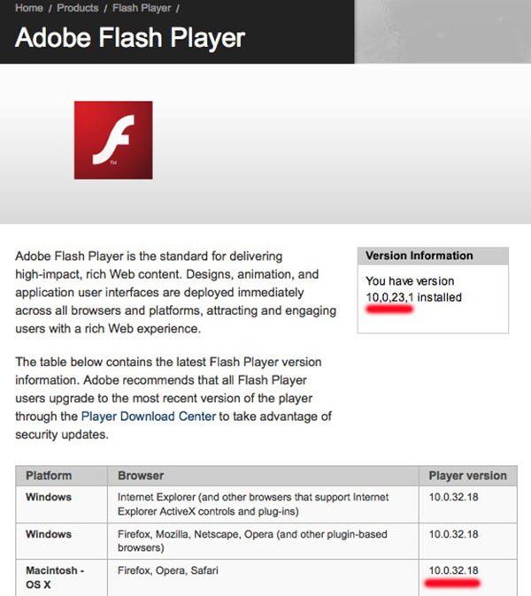 Adobe® flash® player 8.0