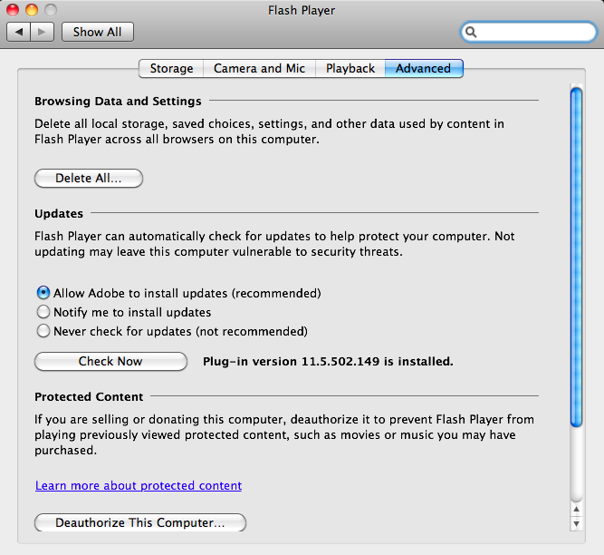 Adobe Flash Player For Mac For Chrome
